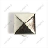 15mm Square Brass Decorative Button (4 Claws)