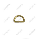 13.7x8x2mm Brass D-Ring